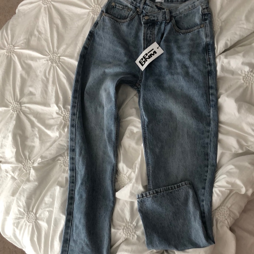 Holly Asymmetric Straight Leg Jean Princess Polly